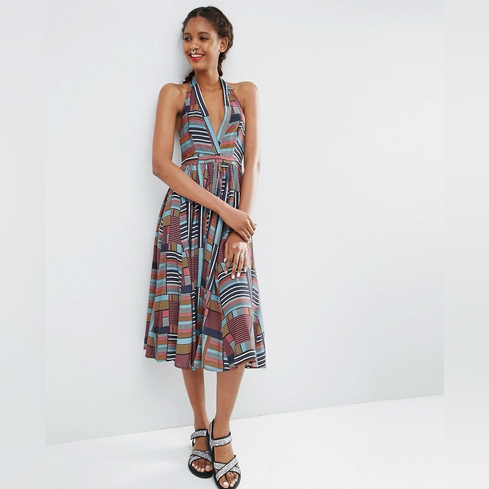 ASOS CHiCHiA Halter Dress Size 2